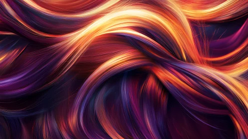 Interwoven luminous strands in warm and cool color gradients.