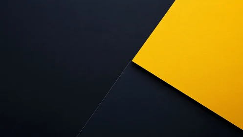 Yellow diagonal panel over dark minimalist background.