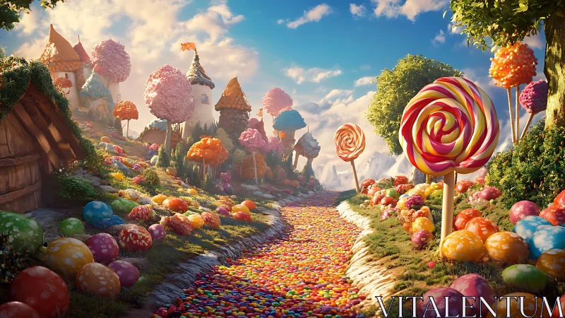 Candy Kingdom Dreamscape with Castle.