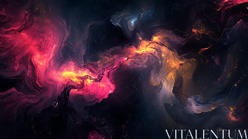 Stellar nebula currents swirl through deep cosmic void