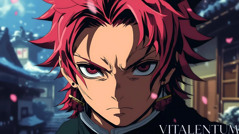 Flaming resolve burns through winter streets and falling petals