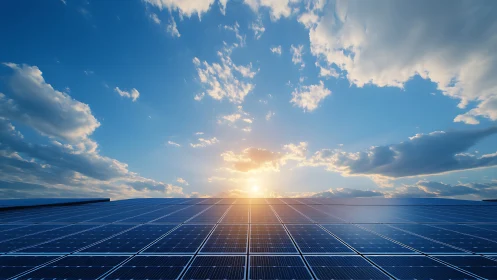 Solar array under low sun with high dynamic range lighting