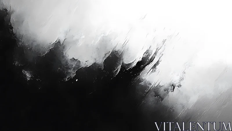 Monochrome surge of light over encroaching shadow field.