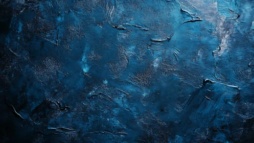 Dark blue textured abstract painted background surface.