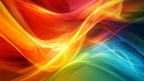 Rivers of color collide in a luminous abstract windstorm.