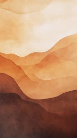 Layered desert hills form soft abstract sandstone horizon