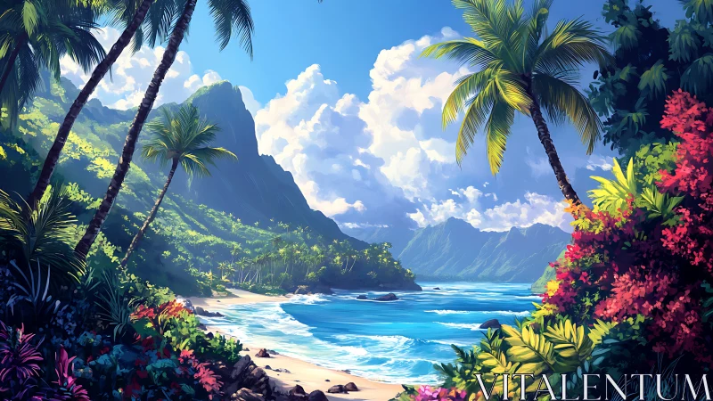 Paradise Bay: Where Palms Frame Coastal Dreams.