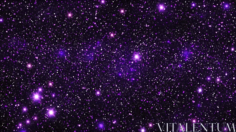 Dense violet starfield on dark cosmic background.