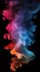 Chromatic nebula plume swirling through midnight silence.