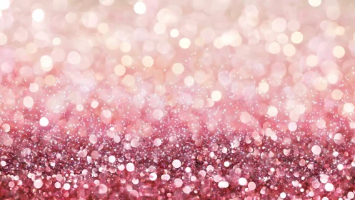 Soft pink glitter horizon glowing with dreamy sparkle.
