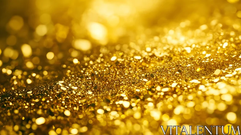 Glitter particles are recorded in a shallow depth macro field