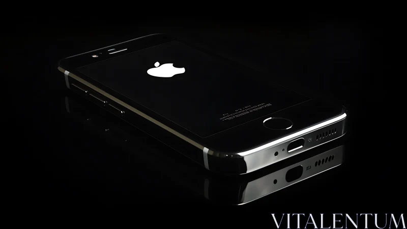 Sleek Black iPhone Shines with Metallic Details