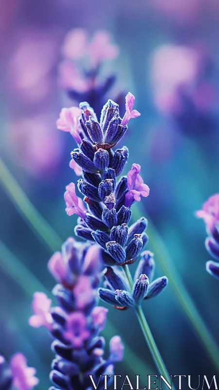 Lavender Bloom in Soft Focus Gradient.