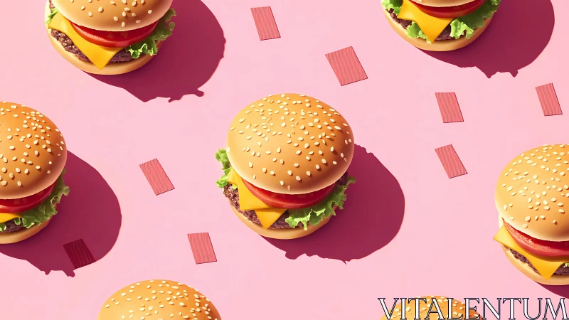 Cheeseburger constellations march across bubblegum skies