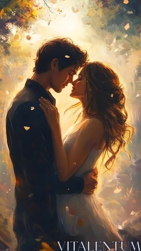 Intimate Portrait Rendered with Luminescent Bokeh and Warm Chromatic Tonality