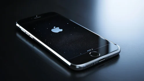 Smartphone Display Illuminated: Premium Device Studio Rendering.
