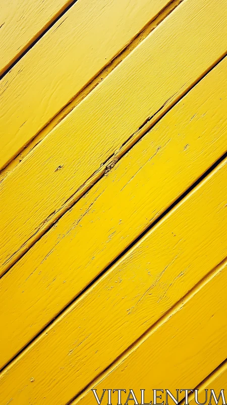 Sunlit yellow planks march diagonally in textured harmony