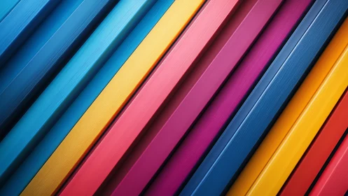 Bold diagonal color bars create vibrant modern rhythm
