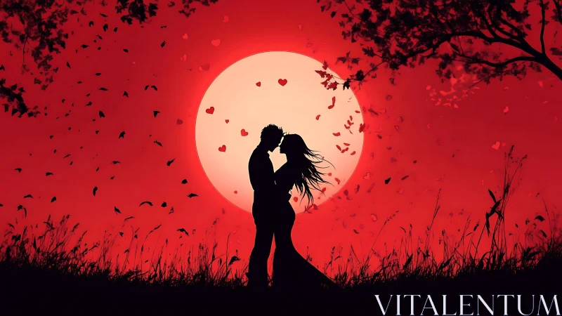 A Moonlit Kiss Under the Stars and Falling Hearts.