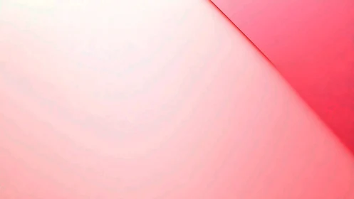 Diagonal composition of light and saturated pink surfaces.