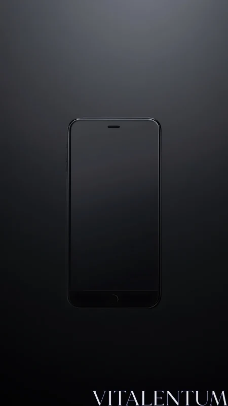 Minimalist smartphone display against neutral gradient backdrop.