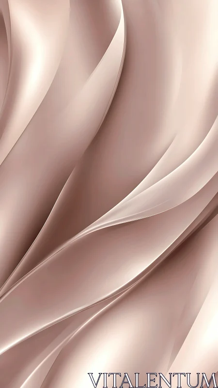 Silky champagne folds forming minimal abstract waves.