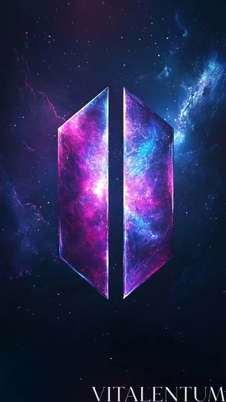 Glowing galactic portal opens in deep cosmic space