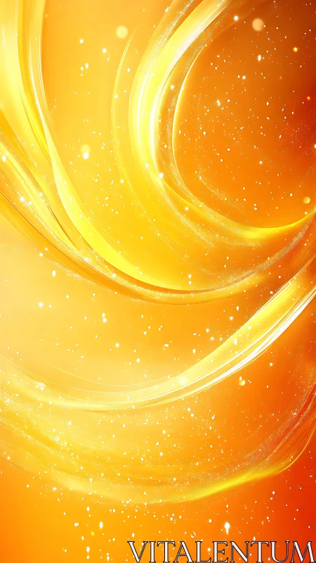 Luminescent golden plasma ribbons with particulate bokeh field