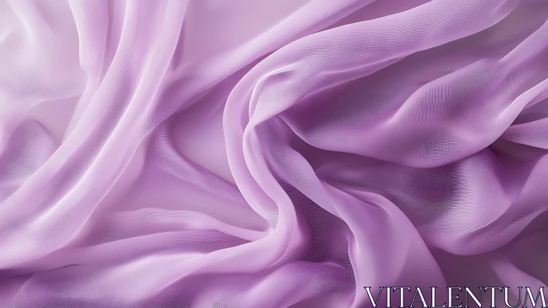 Lilac translucent fabric folds with fine optical texture study.