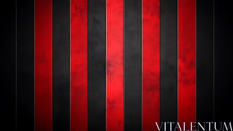 Vertical black and red grunge stripes digital background design.