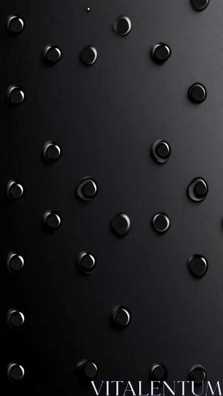 Metal Panel with Circular Speaker Elements