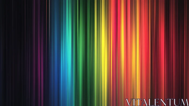 Vertical RGB spectrum bands with luminous chromatic motion blur