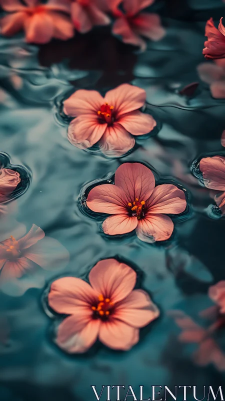 Coral Blooms Float Through Liquid Twilight Dreams