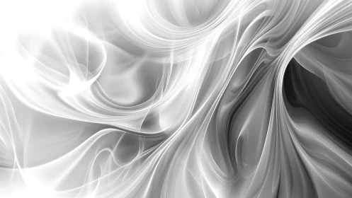 Silvery smoke streams curling into soft abstract light.