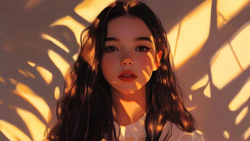 Sunlit portrait studies warm shadow patterns on face