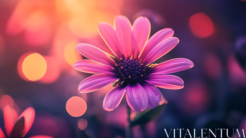 Radiant Daisy Blooms in a Dreamy Garden of Light