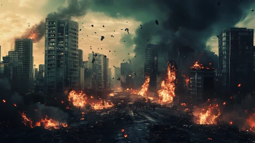 Urban high‑rise corridor undergoes extensive structural fire damage