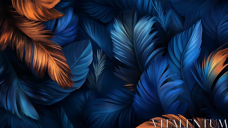 Chromatic feather tessellation with luminescent contour rendering.