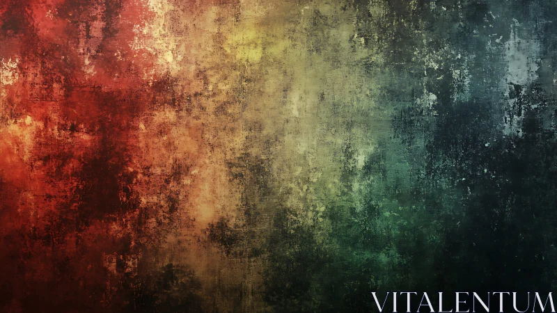 Weathered rainbow textures blending warm and cool tones.