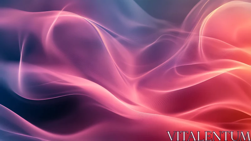 Velvet Aurora Waves Drift Across Neon Twilight Skies.