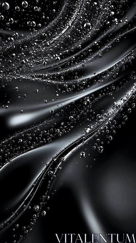 Liquid metal waveforms cascade with suspended micro droplets