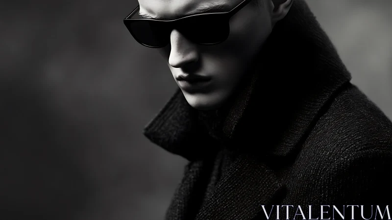 Midnight-coated stranger rehearses secrets in the dark