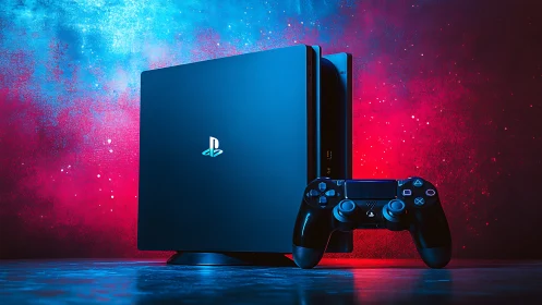 PlayStation 5 Console and Controller Product Display