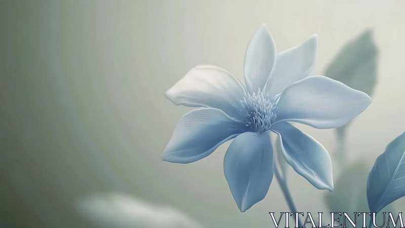 Luminescent Dahlia with Soft-Focus Botanical Environment.