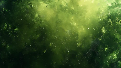 Diffuse green abstract cloud texture with light gradients.