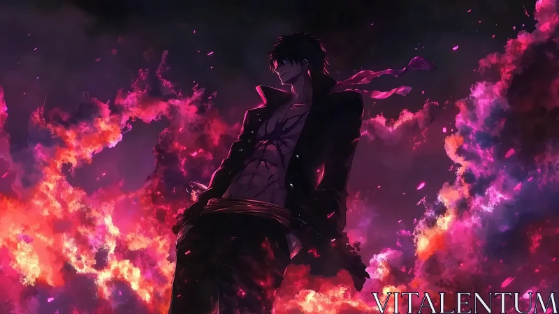 Incandescent antihero in chromatic combustion field study.