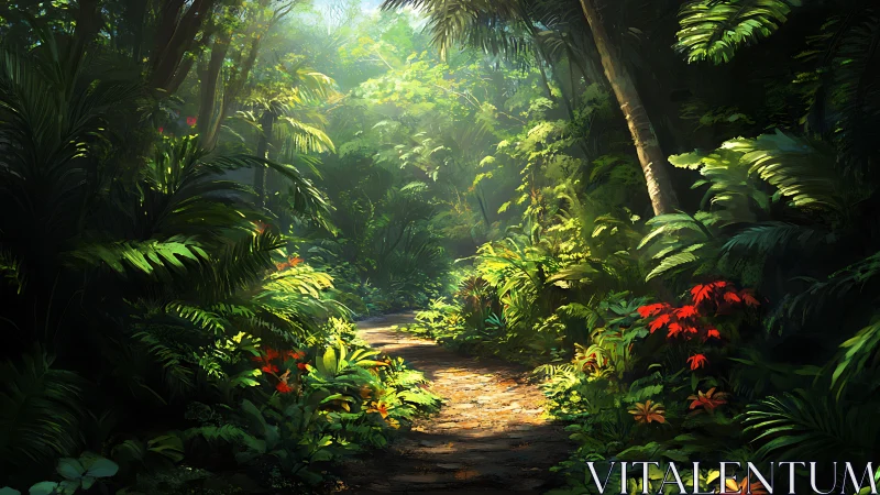 Emerald Cathedral Where Sunlight Orchestrates a Botanical Symphony