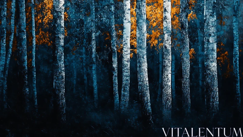 Chromatic Forest Verticality: Tonal Stratification Amid Tenebrism.