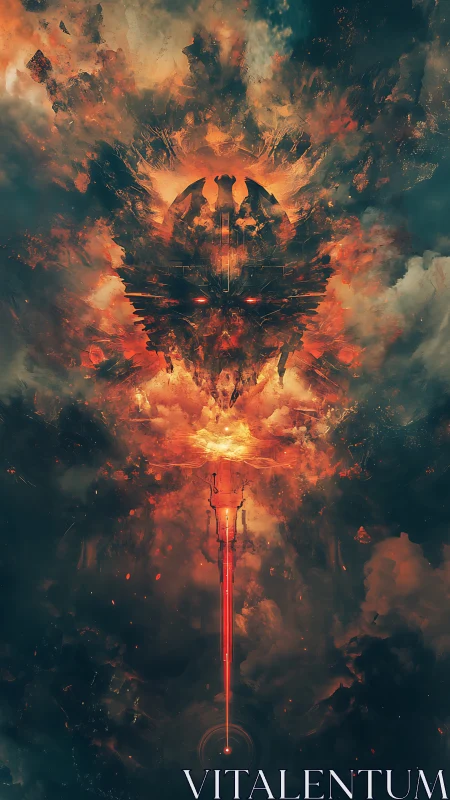 Infernal sky engine condenses into a blazing warborn sigil