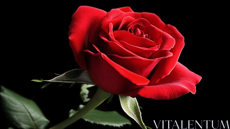 Crimson Bloom Defies Darkness With Velvet Perfection